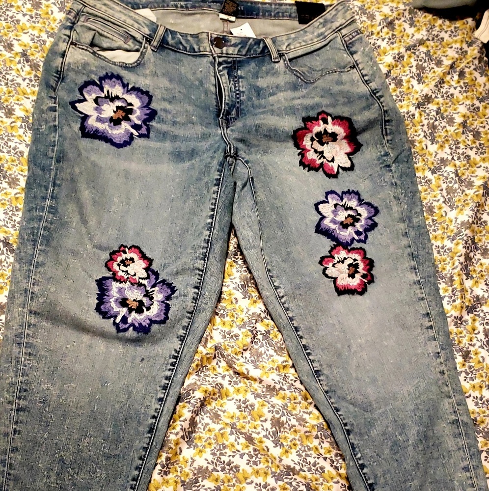 Lane Bryant Boyfriend Low Rise jeans